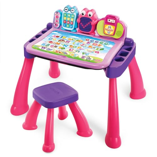 VTech Touch and Learn Activity Desk Deluxe Pink 0 belly baby and beyond