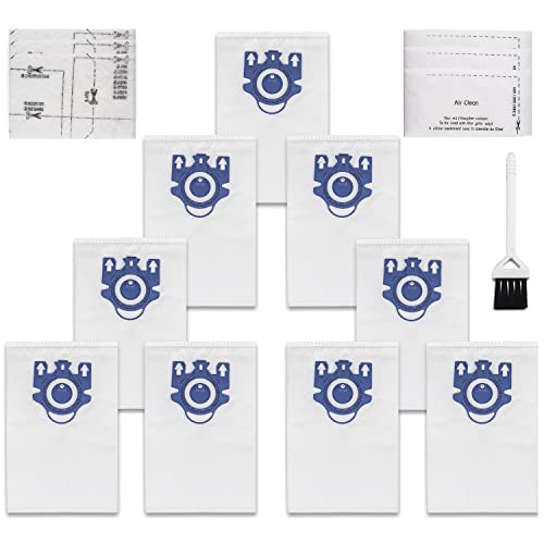 Vacuum cleaner Bags Fit for Miele Classic C1 Complete C1 C2 C3 S227 S240 S270 S400 S2 S5 S8 Series Includes 9 Packs 3D Efficiency Airclean Bags with 3 Motor Protection Filters and 3 AirClean Filters 0 belly baby and beyond