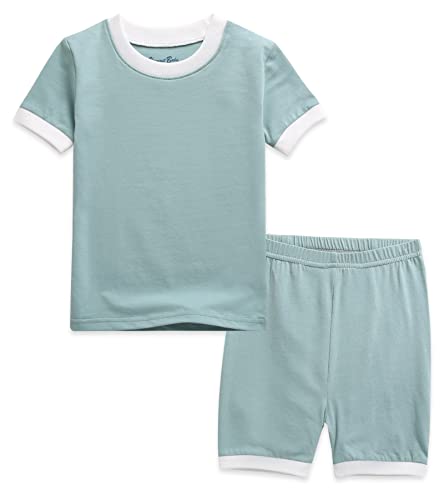 Vaenait Baby 6M 12Y Kids Boys Girls Toddler Solid Cotton Daily Short Summer Pajamas Pyjamas Sleepwear Set Macaron 0 belly baby and beyond