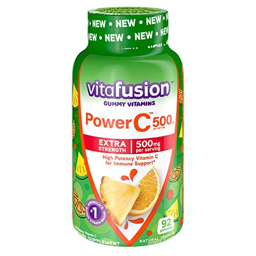 Vitafusion Extra Strength Power C Gummy Vitamins Tropical Citrus Flavored Immune Support 1 Vitamins 92 Count 0 belly baby and beyond
