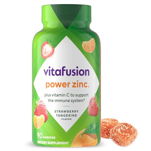 Vitafusion Power Zinc Gummy Vitamins Strawberry Tangerine Flavored Immune Support 1 90 Count 0 belly baby and beyond