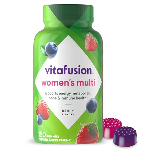 Vitafusion Womens Multivitamin Gummies Berry Flavored Daily Vitamins for Women With Vitamins A C D E B 6 and B 12 Americas Number 1 Gummy Vitamin Brand 75 Days Supply 150 Count 0 belly baby and beyond