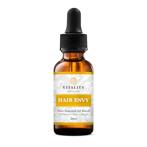 Vitality Extracts Hair Envy Natural Hair Growth Serum 100 Pure Essential Oils 15 Plant Extracts No Synthetics No Parabens Safe for All Hair Types Formulated for Women and Men All Ages 0 belly baby and beyond