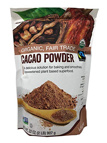 Volupta Organic Fair Trade Unsweetened Super Food Cacao Powder 32 Ounce 0 belly baby and beyond