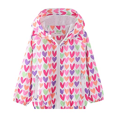 WELAKEN Lightweight Jacket for Girls Kids Toddler II Girls Print Water Resistant Jacket 0 belly baby and beyond