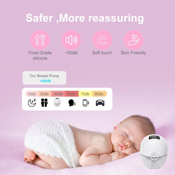 Wearable Breast Pump Portable Hands Free 12 Level Three Mode with Remote Control Painless Breast Pumping Single 0 1 belly baby and beyond