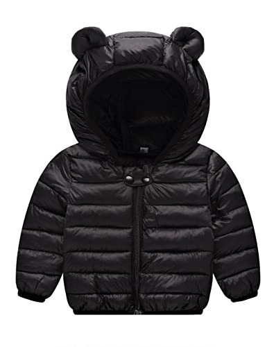 Winter Coats Puffer Padded Jacket for Toddler Boys Girls Kids Light Outwear Cute Bear Ears with Hoods Clothing 0 belly baby and beyond