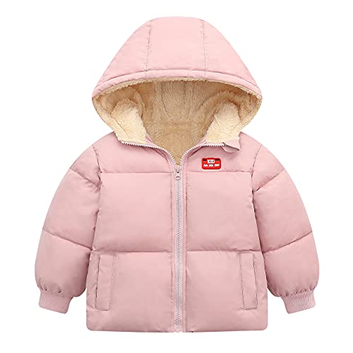 Winter Fleece Coat for Toddler Hooded Warm Fleece Jacket for Girls Boys 0 belly baby and beyond