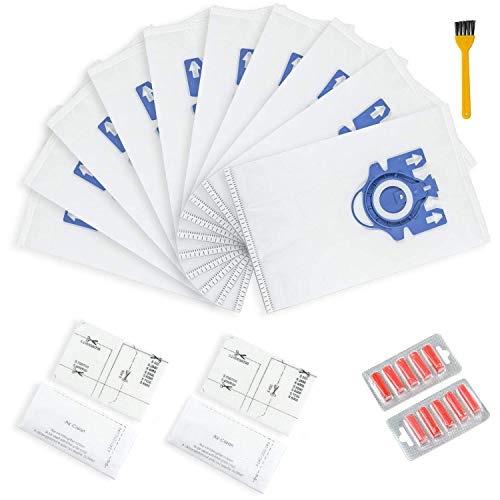 Yours 10 Packs Replacement For Miele AirClean 3D Efficiency GN Dust Bags10123210 GN Vacuum Bags with 2 Motor Protection Filter 2 AirClean Filter2 Freshener and A Free Cleaning Brush 0 belly baby and beyond