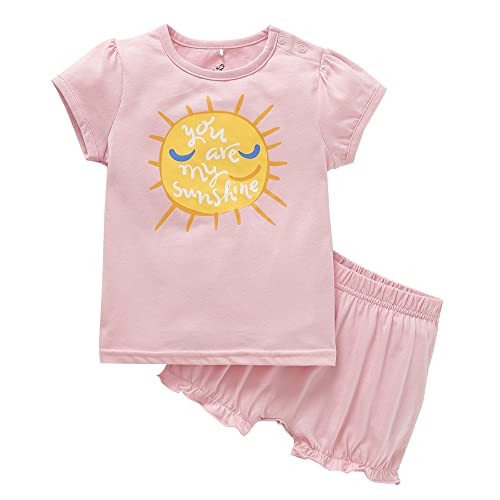 Zanie Kids Baby Toddler Pajamas for Girl and Boy Sleepwear Summer Pja Homewear Cotton 0 belly baby and beyond
