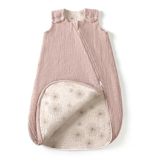 lulumoon Sleep Sack Muslin for Baby Cotton Wearable Blanket for 9 15 Months Soft Lightweight Ideal for Nursery Lounge Nighttime Naptime 0 belly baby and beyond