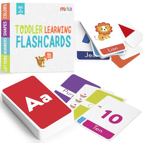 merka Toddler Flash Cards Alphabet Double Sided Flash Cards for Toddlers 1 4 Years Set of 64 Letters Colors Shapes and Numbers Learning Toy Educational Preschool Toddler Flashcards 0 belly baby and beyond