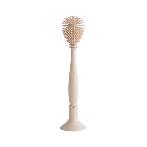mushie Baby Bottle Brush Soft Silicone with Suction Base Shifting Sand 0 belly baby and beyond