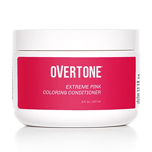 oVertone Color Depositing Conditioner 8 oz Extreme Pink Semi Permanent Hair Color with Shea Butter Coconut Oil Vegan Cruelty Free 0 belly baby and beyond
